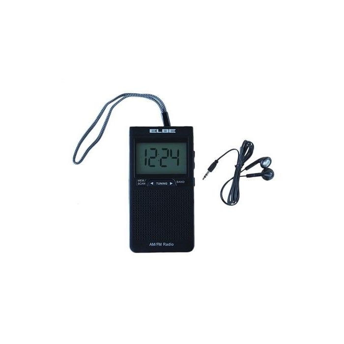 Radio Digital Elbe RF-94 AM/FM, Portátil con Display Grande, Auriculares Incluidos, Memoria para 40 Emisoras 1 Radio Digital Elbe RF-94 AM/FM, Portátil con Display Grande, Auriculares Incluidos, Memoria para 40 Emisoras 1