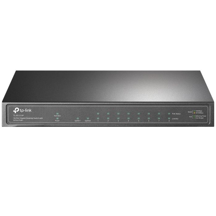 Tp-link TL-SG1210P Switch Gigabit 10 Puertos con 8 Puertos PoE+, 1 SFP, Sin Ventilador 0 Tp-link TL-SG1210P Switch Gigabit 10 Puertos con 8 Puertos PoE+, 1 SFP, Sin Ventilador 0