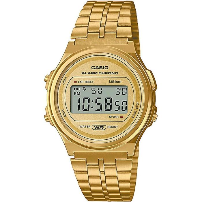 Reloj Unisex Casio A171WEG-9AEF Oro (Ø 37,5 mm) Reloj Unisex Casio A171WEG-9AEF Oro (Ø 37,5 mm)