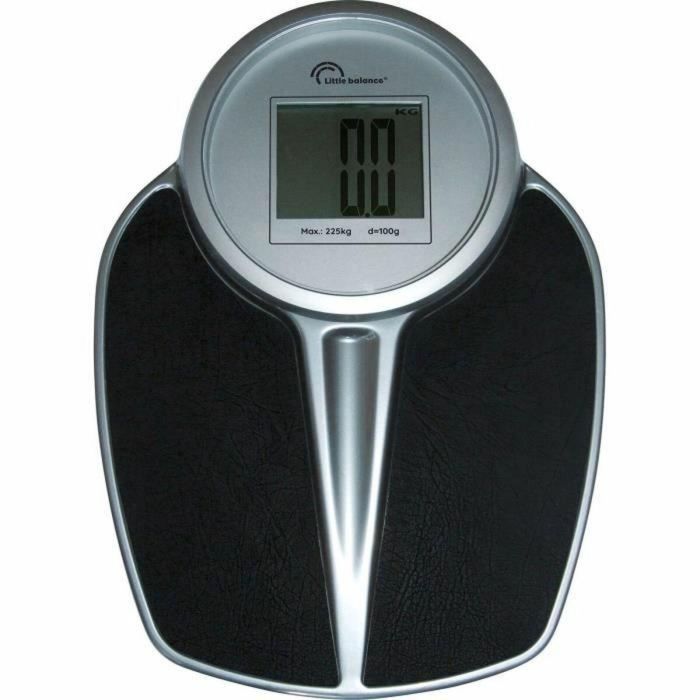 Little Balance LIT3760240783275 8327 PRO M 225 Báscula Personal Electrónica, 225 kg, Graduación 1 kg, Negro/Plata 0 Little Balance LIT3760240783275 8327 PRO M 225 Báscula Personal Electrónica, 225 kg, Graduación 1 kg, Negro/Plata 0