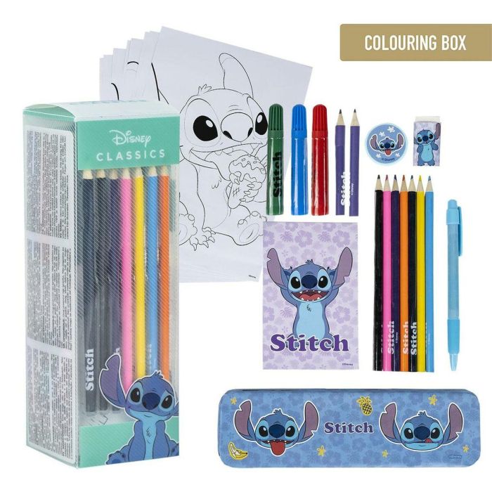 Set papelería coloreable stitch 11.0 x 24.0 x 9.5 cm 3 Set papelería coloreable stitch 11.0 x 24.0 x 9.5 cm 3