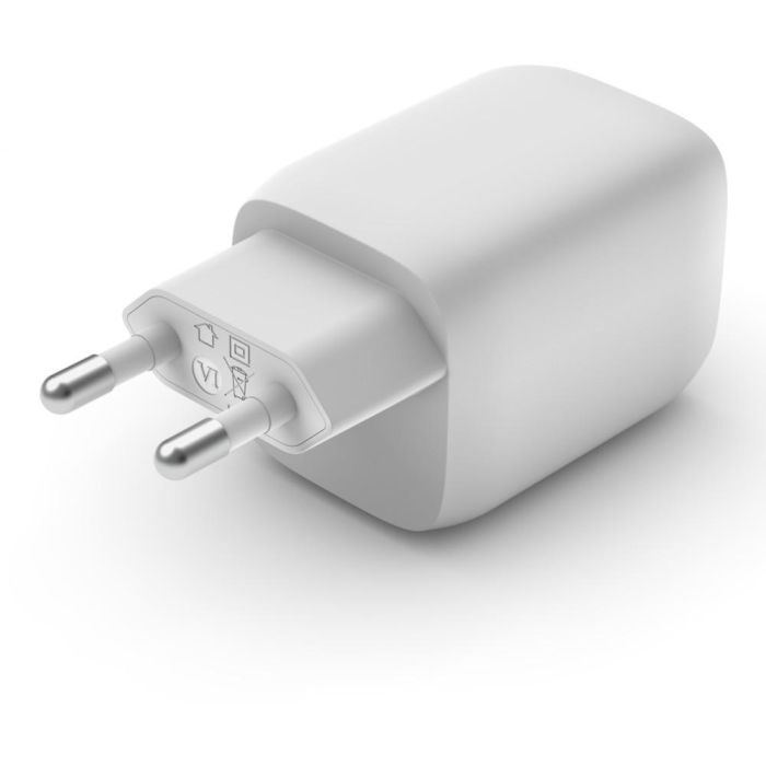 Belkin WCH013VFWH Cargador Interior con 2 Puertos USB Tipo C, Carga Rápida, Compatible con Portátil, Smartphone y Tableta, Blanco 1 Belkin WCH013VFWH Cargador Interior con 2 Puertos USB Tipo C, Carga Rápida, Compatible con Portátil, Smartphone y Tableta, Blanco 1