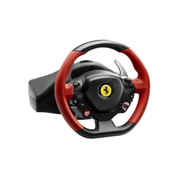 Thrustmaster Volante de Carreras Ferrari 458 Spider para Xbox One - Force Feedback 900°, pedales T3PA, freno progresivo y levas metálicas 1