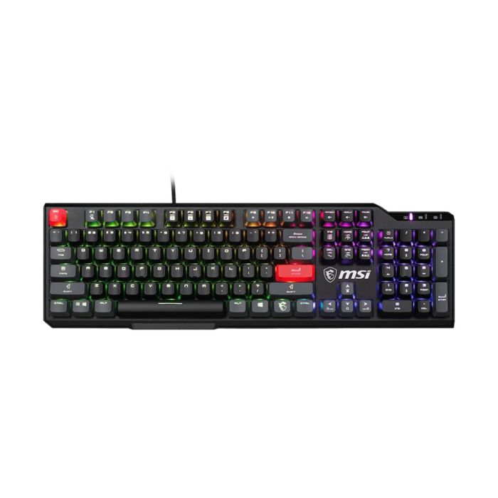 Teclado MSI VIGOR GK41 DUSK LR US Negro Multicolor QWERTY Teclado MSI VIGOR GK41 DUSK LR US Negro Multicolor QWERTY