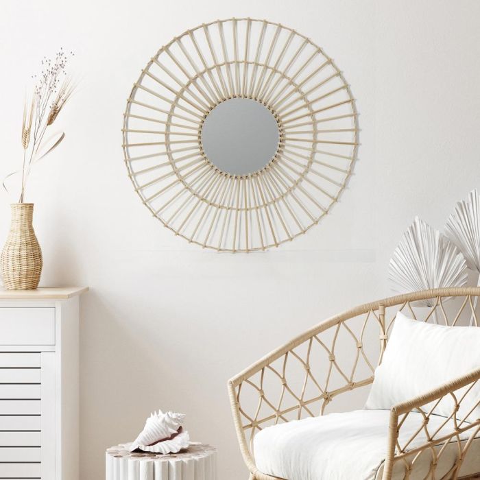 Espejo Ratán Home Deco Factory 75 cm 1 Espejo Ratán Home Deco Factory 75 cm 1