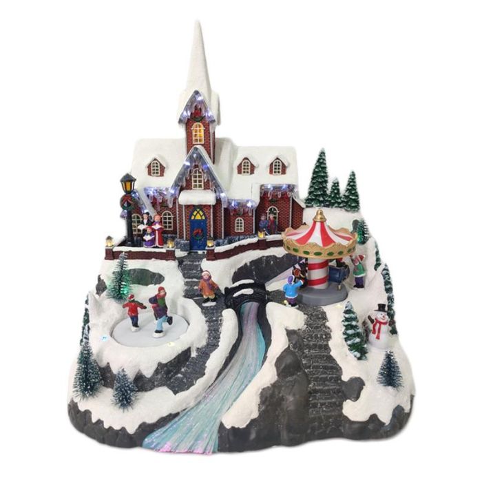 Ciudad Navidad Tradicional DKD Home Decor Multicolor 31 x 38 x 33 cm 1 Ciudad Navidad Tradicional DKD Home Decor Multicolor 31 x 38 x 33 cm 1