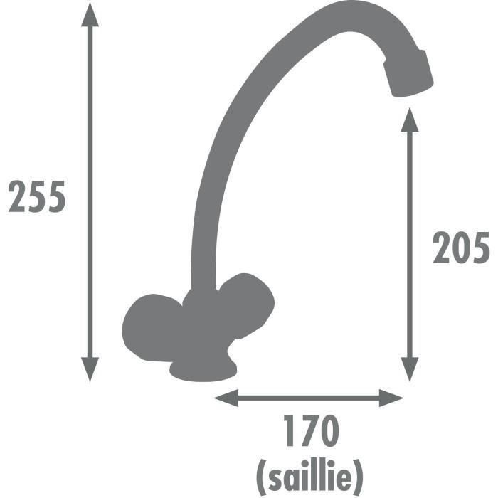 Edouard Rousseau AAANI52947 Mezclador de lavabo KONFORT Cromo 2
