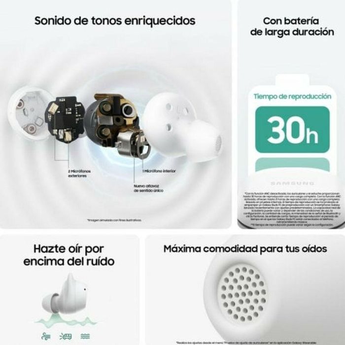 Auriculares con Micrófono Samsung Galaxy Buds FE Gris Grafito 6 Auriculares con Micrófono Samsung Galaxy Buds FE Gris Grafito 6