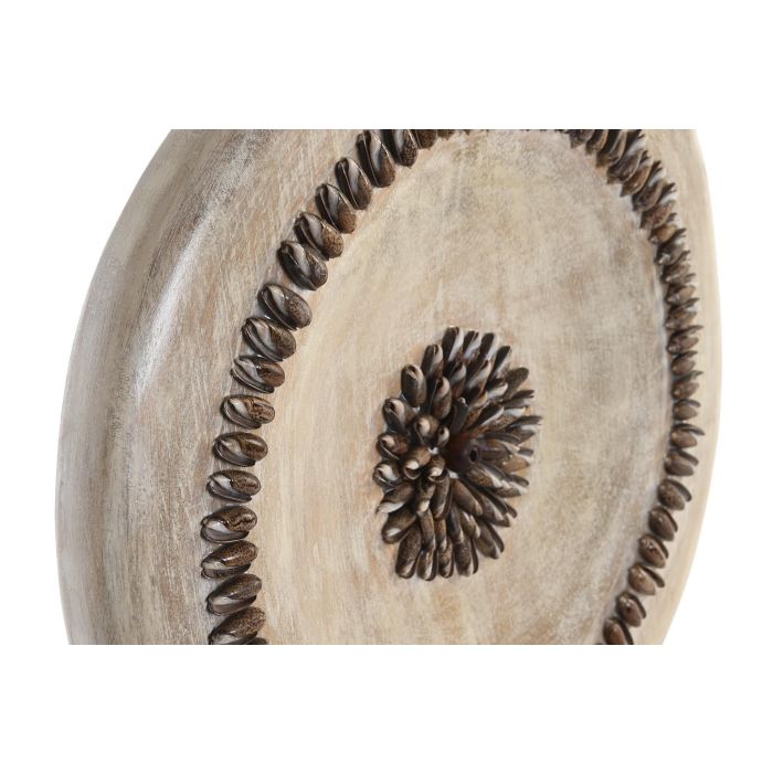 DKD Home Decor Decoración Balines Círculo Beige, Materiales: Albasia y Hierro, Dimensiones: 39x12x55 cm 2 DKD Home Decor Decoración Balines Círculo Beige, Materiales: Albasia y Hierro, Dimensiones: 39x12x55 cm 2