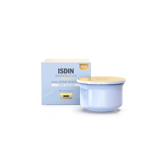 Isdin ISDINCEUTICS Hyaluronic Moisture Crema Facial Hidratante y Antiedad con Ácido Hialurónico para Piel Normal a Seca Recarga 30g