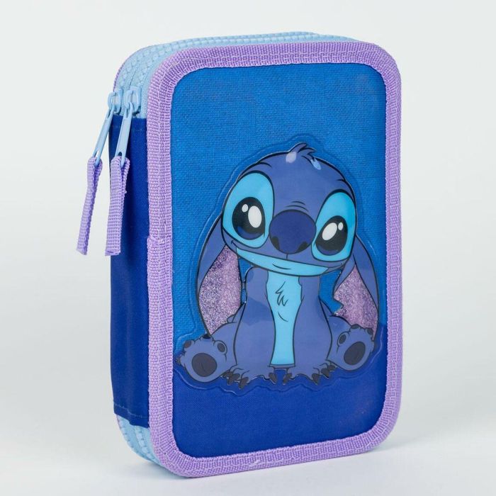 Estuche Escolar Stitch Azul 12,5 x 19,5 x 4,5 cm 2