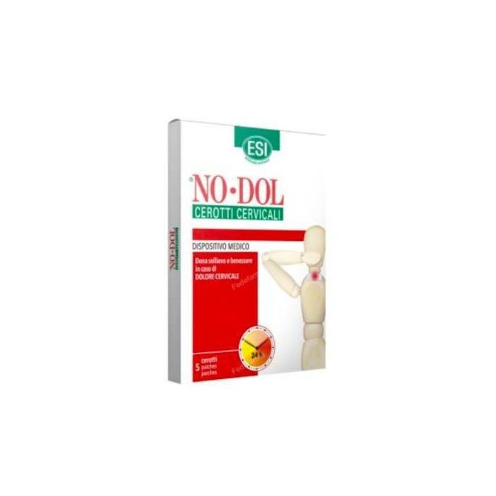 No Dol Parche Cervical 5 Unidades - Alivio del Dolor Muscular y Articular Inespecífico por 24h