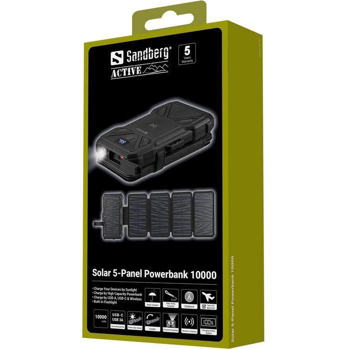 Sandberg Solar 5-Panel Powerbank 10000 9