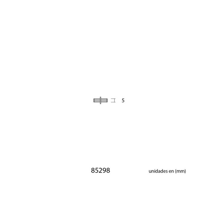 Edm Pack 16 uds. Porta-estante redondo de hierro nº 5 níquel 2