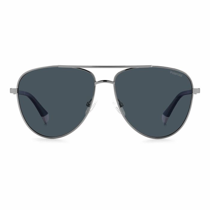 Polaroid PLD 4126/S Gafas de Sol para Hombre - Aviador, Montura Acero Inoxidable, Cristal 58 mm, Patillas 140 mm 3