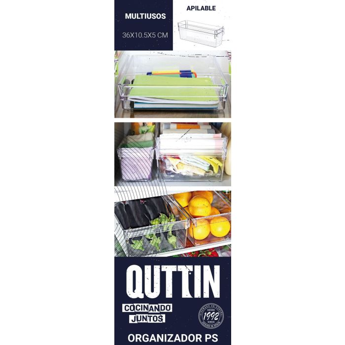Organizador Multi.Ps 36x10.5x5 cm Quttin (12 Unidades) 5 Organizador Multi.Ps 36x10.5x5 cm Quttin (12 Unidades) 5