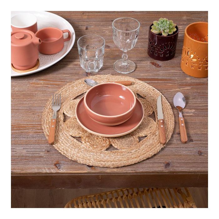 Secret Of Gourmet Individual de yute calado Ø38cm - Marrón 1 Secret Of Gourmet Individual de yute calado Ø38cm - Marrón 1