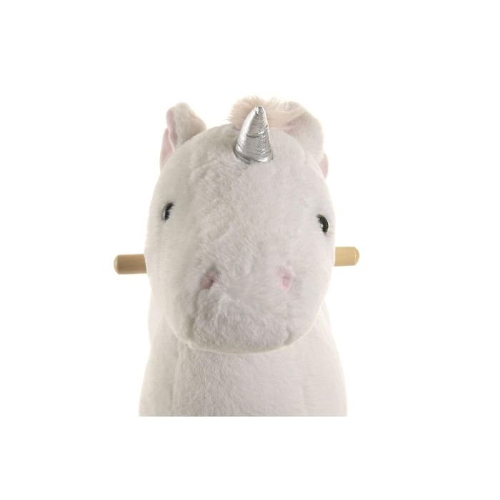 DKD Home Decor Mecedora infantil, unicornio, poliéster/madera, blanco/natural, 33 x 50 x 64 cm 7 DKD Home Decor Mecedora infantil, unicornio, poliéster/madera, blanco/natural, 33 x 50 x 64 cm 7