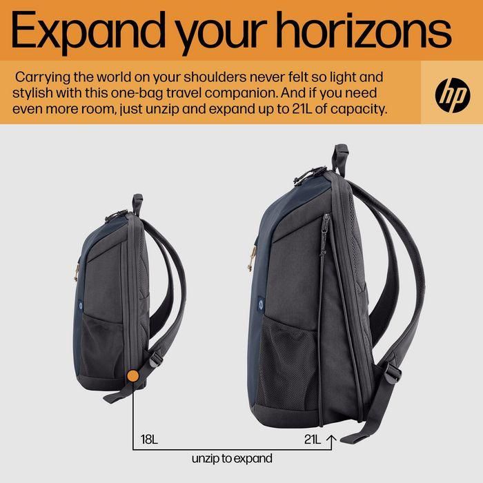 HP Travel 18 Liter 15.6 Iron Grey Laptop Backpack 6 HP Travel 18 Liter 15.6 Iron Grey Laptop Backpack 6