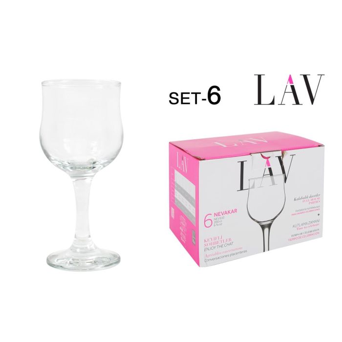 Set 6 Copas Vino Blanco 200 cc NEVAKAR - Lav (4 Cajas) Set 6 Copas Vino Blanco 200 cc NEVAKAR - Lav (4 Cajas)