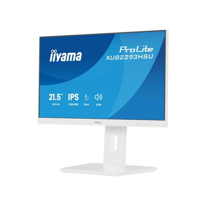 Iiyama ProLite XUB2293HSU-W7 Monitor 21.5 Pulgadas 54.6 cm IPS Panel LED 1920x1080 100 Hz Blanco 4