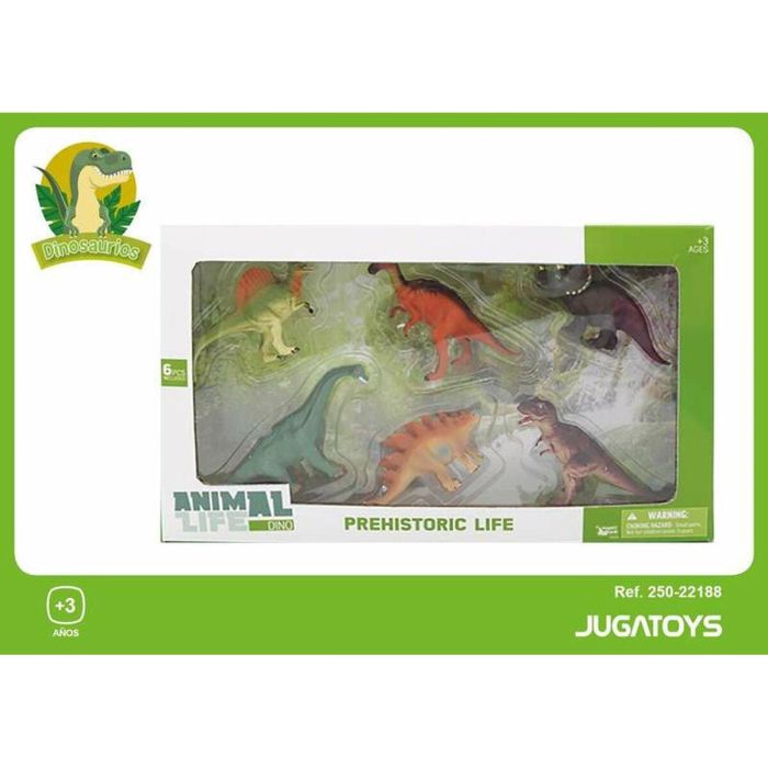 Figuras dinosaurios en caja 6 pzas 1