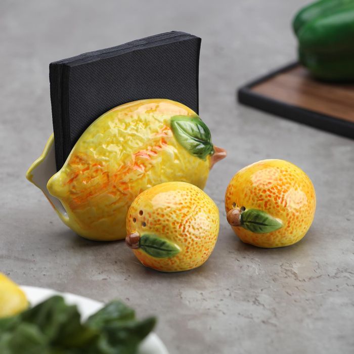 Set Salero Pimentero Limon Versa 5X7CM (6 Unidades) 1 Set Salero Pimentero Limon Versa 5X7CM (6 Unidades) 1