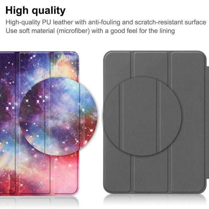 CoreParts For Apple iPad 10th Gen 10.9-inch (2022) Tri-fold Caster Hard Shell Cover with Auto Wake Function - Galaxy Style 6 CoreParts For Apple iPad 10th Gen 10.9-inch (2022) Tri-fold Caster Hard Shell Cover with Auto Wake Function - Galaxy Style 6