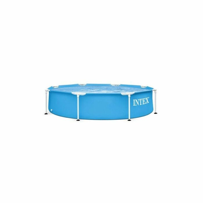Intex Piscina Tubular Redonda con Marco Metálico Azul Ø 2,44m x Altura 0,51m