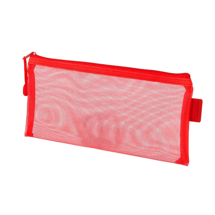 Liderpapel Bolsa Zipper Bag Poliester Transpirable Multiusos 230x115 mm Rojo 2