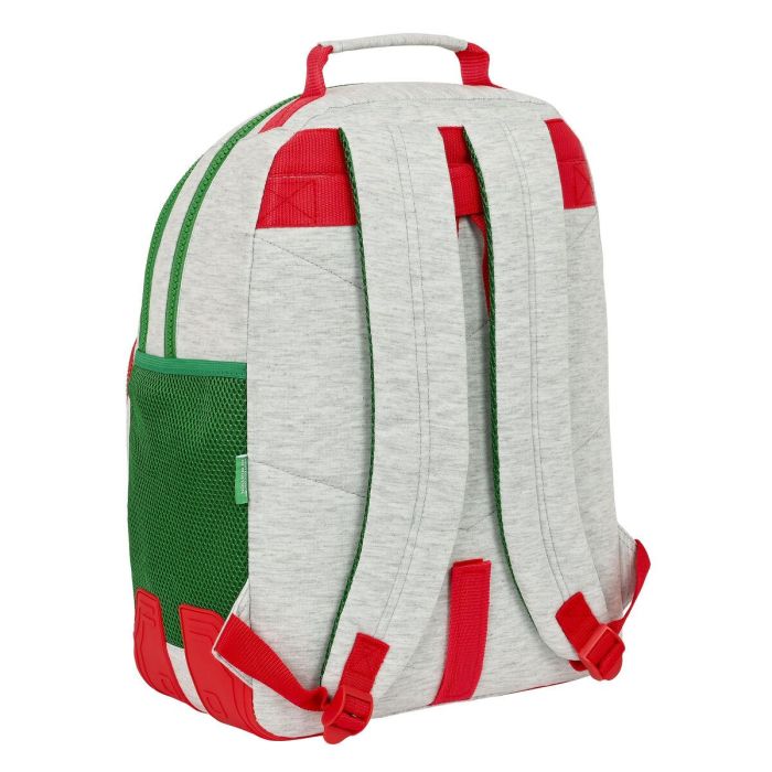 Mochila Escolar Benetton Pop Gris (32 x 42 x 15 cm) 1 Mochila Escolar Benetton Pop Gris (32 x 42 x 15 cm) 1