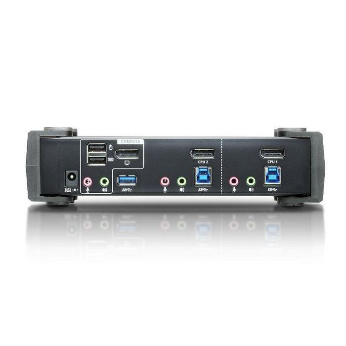 Aten CS1922-AT-G Switch KVM DisplayPort USB 3.0 4K con Hub de 2 Puertos 1