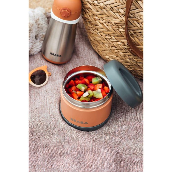 Termo para Bebé Béaba Naranja Acero Inoxidable 500 ml 8