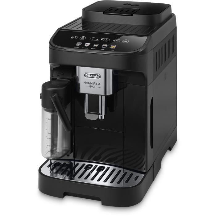 De'Longhi ECAM290.61.B Magnifica Evo Cafetera espresso con molinillo integrado, sistema de leche, panel táctil, bebidas personalizables, Negro 2