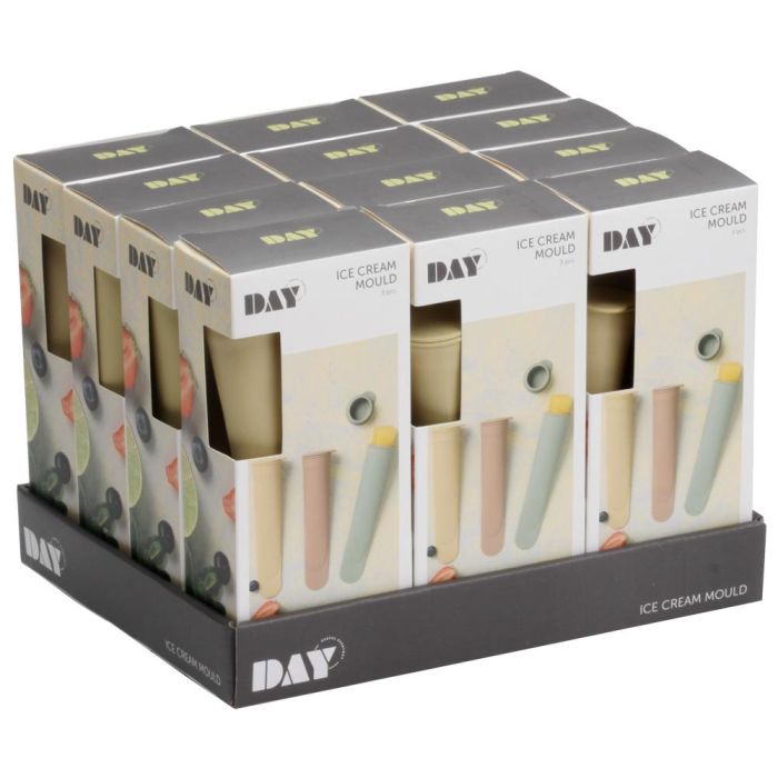 Day Juego de 3 Moldes para Helado de Silicona, 80 ml Cada Uno, Arena Natural, Verde Musgo, Amarillo Arena 3 Day Juego de 3 Moldes para Helado de Silicona, 80 ml Cada Uno, Arena Natural, Verde Musgo, Amarillo Arena 3