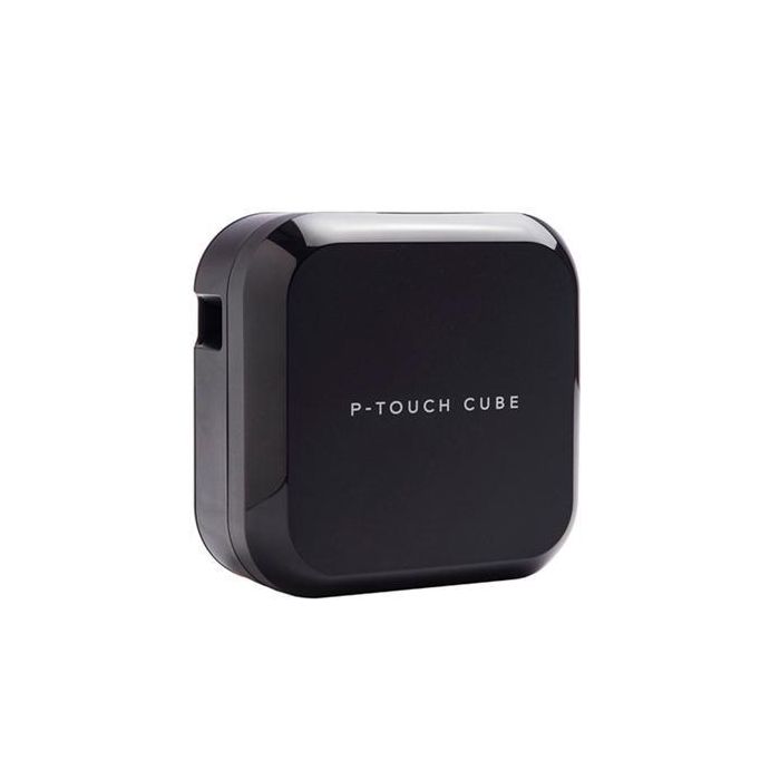 Brother Rotuladora PT-P710BT Cube Negro, Conexión Bluetooth y USB, Anchos de Cinta 3.5-24mm, Impresión de Códigos de Barras