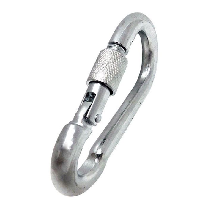 Edm Mosquetón bombero msq02 acero galvanizado con seguro 6 x 60 mm 2 unidades Edm Mosquetón bombero msq02 acero galvanizado con seguro 6 x 60 mm 2 unidades