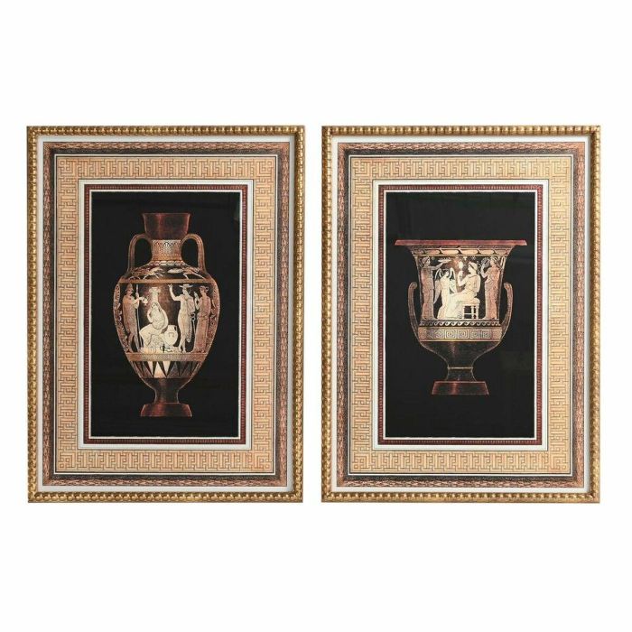 Cuadro Neoclasico DKD Home Decor Marron Negro 3 x 73 x 53 cm (2 Unidades) Cuadro Neoclasico DKD Home Decor Marron Negro 3 x 73 x 53 cm (2 Unidades)