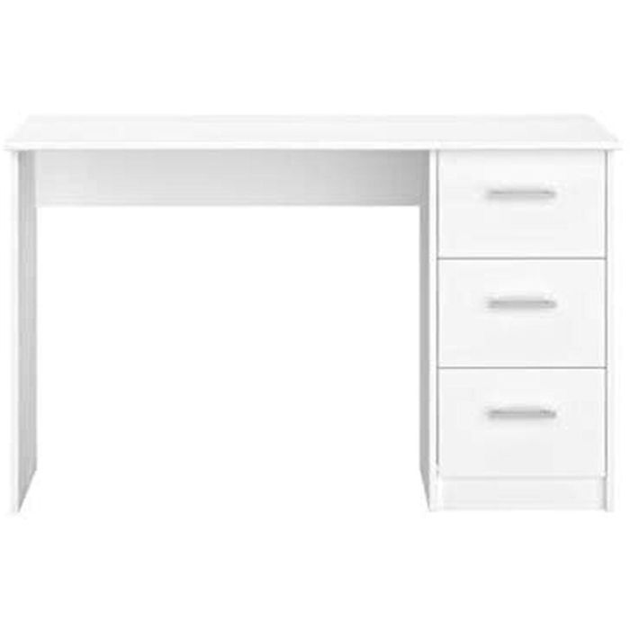 ESSENTIELLE Escritorio con 3 cajones - Decoración blanca - L 121.2 x P 74.3 x H 55 cm 5