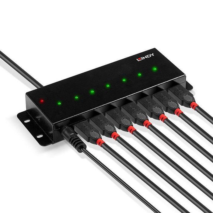 Hub USB LINDY 42794 Negro 4 Hub USB LINDY 42794 Negro 4