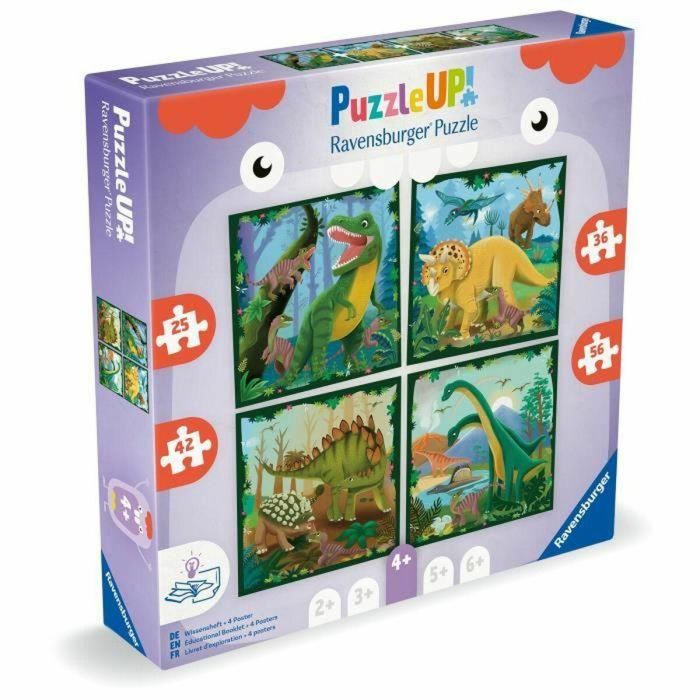 Ravensburger 12004003 Puzzle UP! Infantil Dinosaurios, Educativo para Desarrollo de Motricidad Fina y Concentración, +4 años, <100 Piezas 1 Ravensburger 12004003 Puzzle UP! Infantil Dinosaurios, Educativo para Desarrollo de Motricidad Fina y Concentración, +4 años, <100 Piezas 1