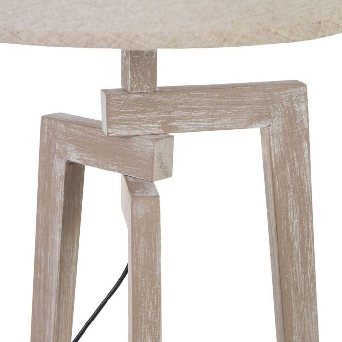 Lámpara de mesa Blanco Lino Madera 60 W 220 V 240 V 220-240 V 30 x 30 x 66 cm 4 Lámpara de mesa Blanco Lino Madera 60 W 220 V 240 V 220-240 V 30 x 30 x 66 cm 4