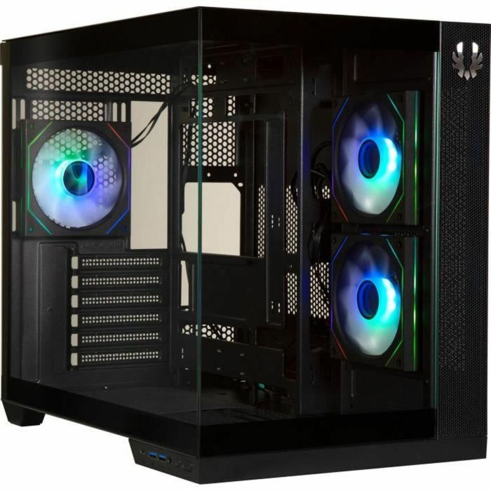 Caja de PC - BITFENIX - Triton - Cube - ATX - Negro - Vidrio templado - USB-C y A-RGB