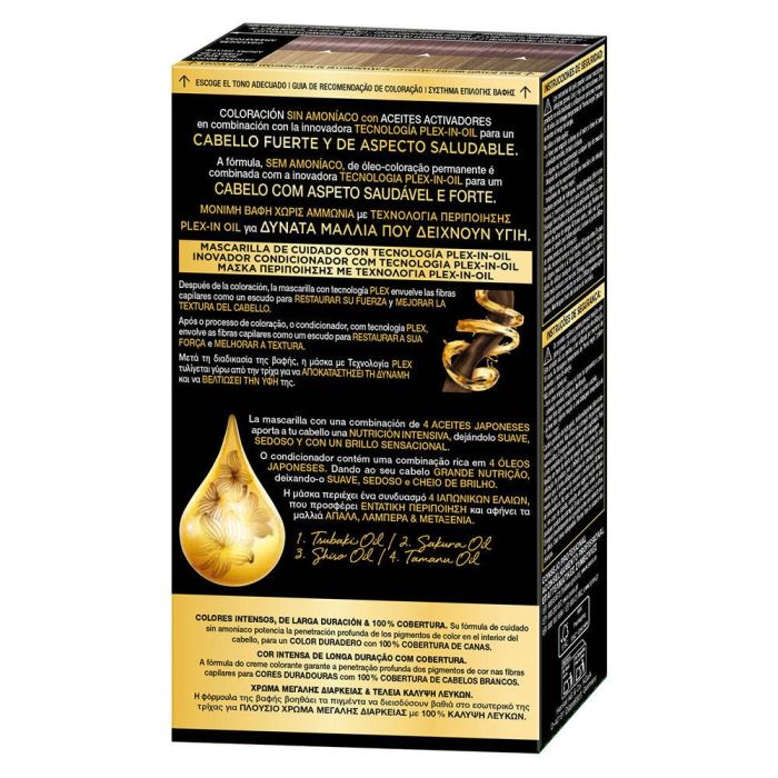 Syoss Oleo Intense Tinte sin amoniaco #7-56 Rubio Ceniza Lavanda - 5 u 1