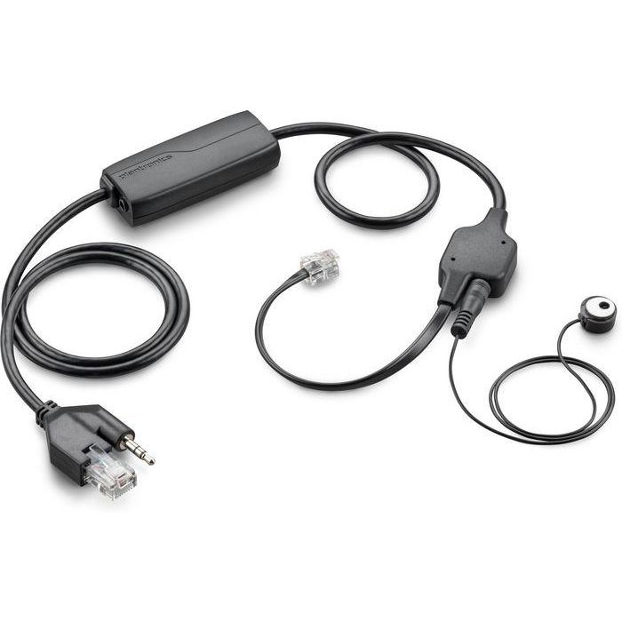 Poly APV-63 Cable EHS (Electronic Hook Switch) para Control Remoto de Llamadas en Teléfonos de Escritorio Avaya - Elimina HL10