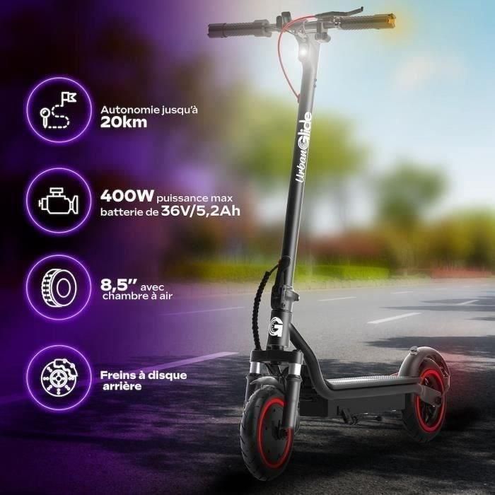 Urbanglide URB3700092616789 Patinete eléctrico 85 PLUS, rueda 8.5'', 36V, 350W, 20KM autonomía, freno disco, intermitentes, luz freno 5 Urbanglide URB3700092616789 Patinete eléctrico 85 PLUS, rueda 8.5'', 36V, 350W, 20KM autonomía, freno disco, intermitentes, luz freno 5