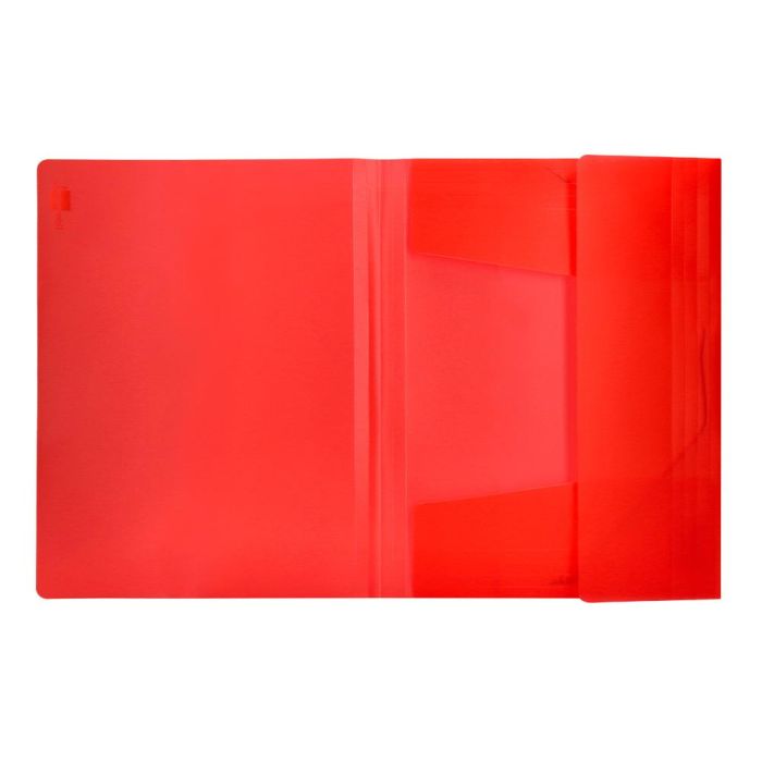 Carpeta Liderpapel Gomas Solapas 34960 Polipropileno Din A4 Rojo Translucido 4