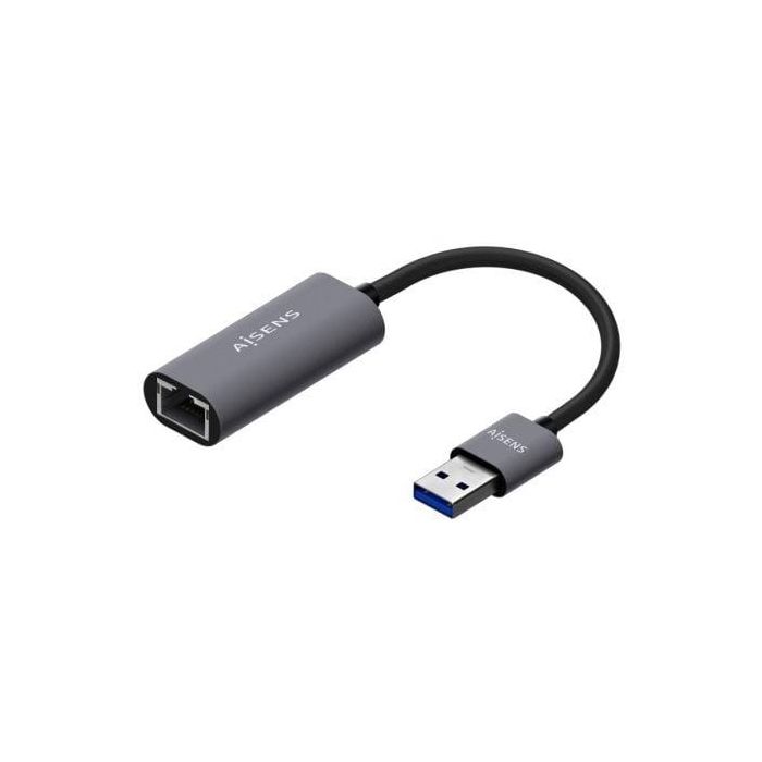AISENS - CONVERSOR USB 3.0 A ETHERNET GIGABIT 10/100/1000 MBPS, GRIS, 15CM AISENS - CONVERSOR USB 3.0 A ETHERNET GIGABIT 10/100/1000 MBPS, GRIS, 15CM