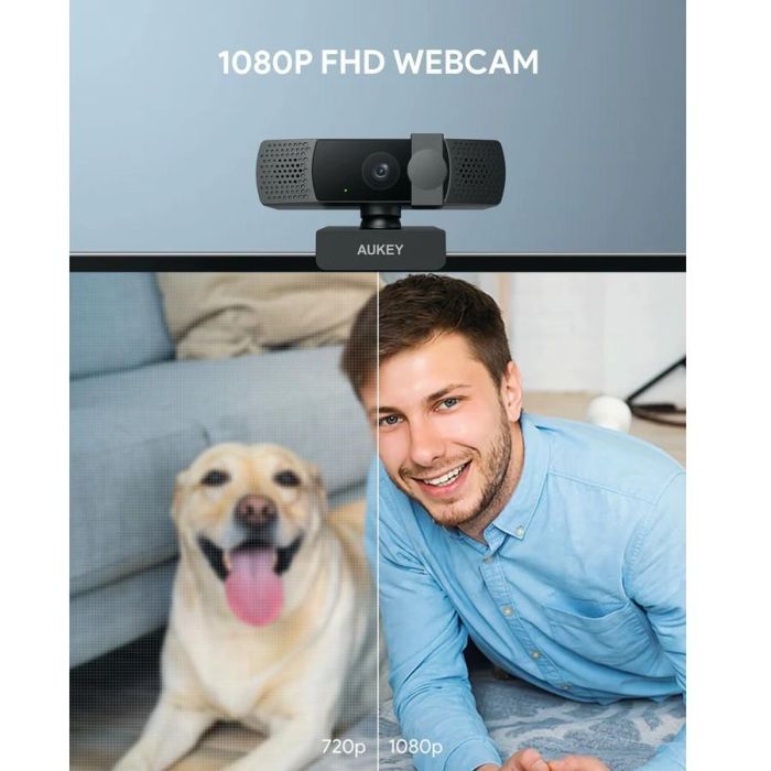 Aukey PC-LM7 Stream Series Autofocus Full HD Webcam with 1/3"-CMOS Sensor black 1 Aukey PC-LM7 Stream Series Autofocus Full HD Webcam with 1/3"-CMOS Sensor black 1