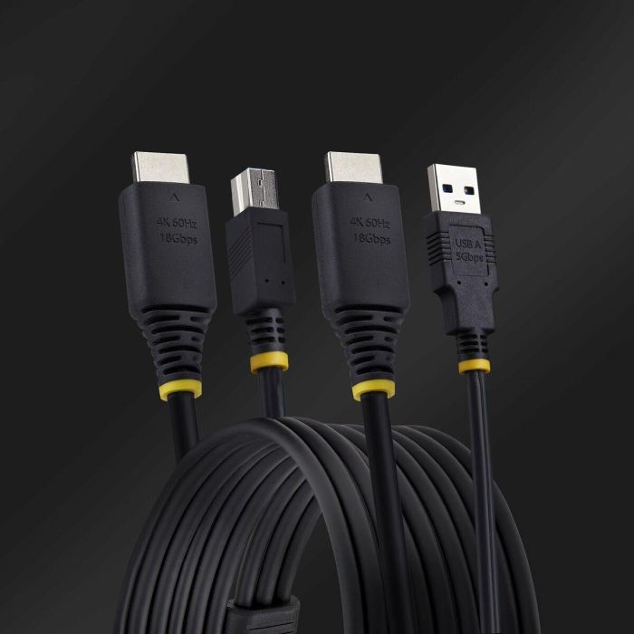 Cable adaptador Startech HU12210-KVM-CABLE Negro 2 Cable adaptador Startech HU12210-KVM-CABLE Negro 2